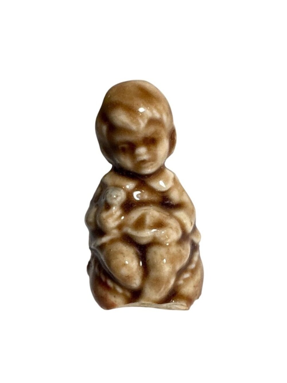 Wade Whimsies Little Jack Horner Figurine England 1.5 Inches Tall Chip on Feet